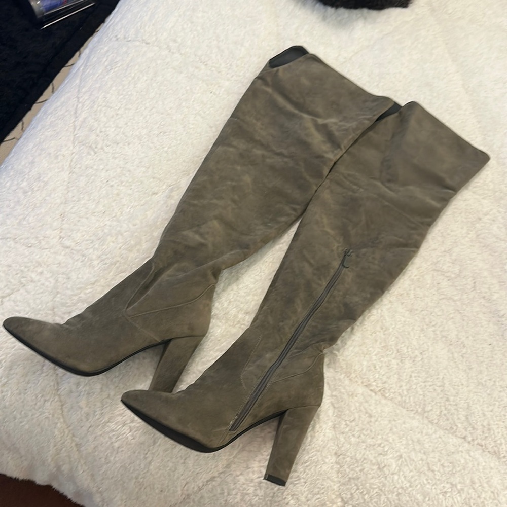 Olive Seude Over the knee boots